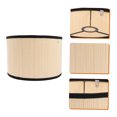 thumbnail image 4 of UPGRATOR Barrel Shaped Lamp Shade Vintage Light Yellow Iron 1Set, 4 of 6