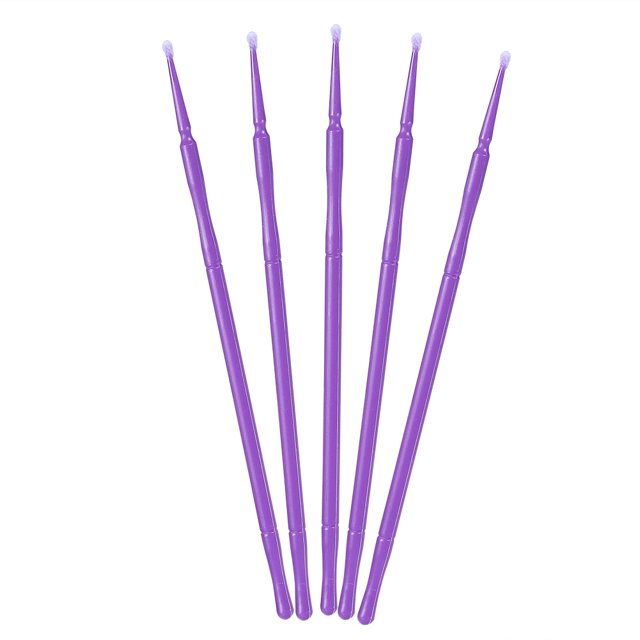 Micro Eyelash Brush Applicators,100PCS/Bag Lady Durable Disposable Micro Eyelash Brush Disposable Micro Brush Enhanced Durability