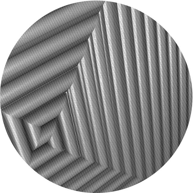 Ahgly Company Tapis Rond Lavable en Machine Intérieur Transitionnel Gris Foncé, 7 Pieds Rond