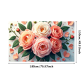 thumbnail image 3 of Floral Backdrop Banner Daisies Decoration for Wedding Party Supplies Event Background Photography Spring Summer Decor Celebration, 3 of 4