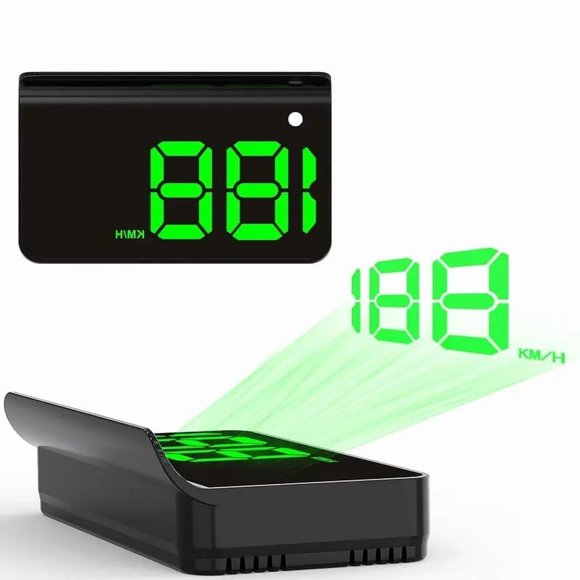 Affichage Tête Haute avec Réglage Automatique de la Luminosité sur Alarme Câble Usb Prêt à l'Emploi Vert pour Tableau de Bord de Voiture