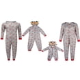 thumbnail image 3 of Ensembles de Pyjamas en Coton de Noël Vert pour Famille Adultes Enfants Chandail à Capuche Tenue de Nuit, 3 of 5
