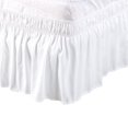 thumbnail image 1 of PiccoCasa Polyester Bed Skirt Elastic Wrap Around Dust Ruffle 15" Drop, 1 of 10