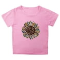 thumbnail image 4 of PMVFHDE T-Shirt Graphique pour Enfants à Imprimé Tournesol, Col Rond, Manches Courtes, Haut Décontracté, Tee pour Fille, 2-Rose, 3-4 Ans, 4 of 4