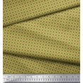 thumbnail image 3 of Soimoi Green Poly Georgette Fabric Geometrical Star Geometric Print Fabric by Yard 42 Inch Wide, 3 of 5