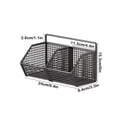 thumbnail image 3 of Birdeem Wall Mounted Spice Rack Organizer,No Punch Hanging Basket for Kitchen Storage,Garlic Ginger Basket with Multiple Compartments and Space Saving Design,Dimensions 14.2 X 5.9 X 3.1 Inches, 3 of 9