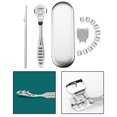 thumbnail image 4 of Dead Skin Remover Non Slip Handle Portable Stainless Steel Exfoliation Foot Rasp 4 Piece, 4 of 8