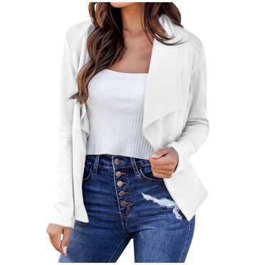 Pisexur Cardigan à Manches Longues pour Femmes Mode Haut Cardigan Manteau Costume Manteau Décontracté Long Cardigan Ouvert Pulls