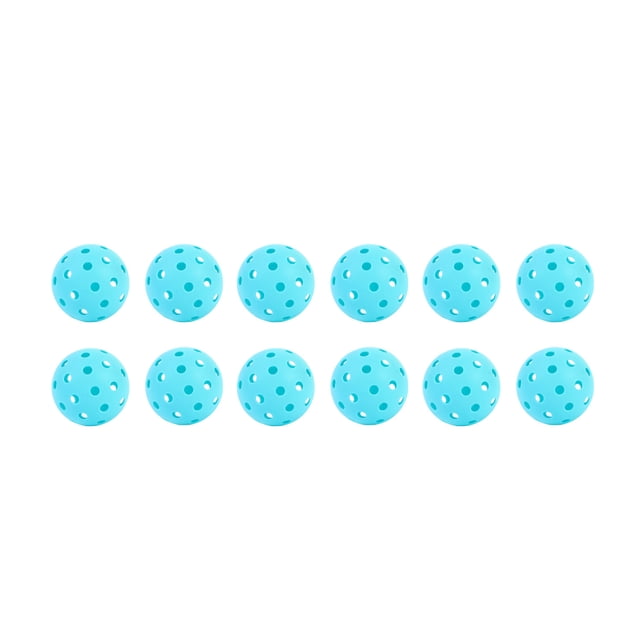 VONKY 12pieces Exquisite Workmanship Pickleball Balls For Outdoor Training Durable And Sturdy Competition Lake color