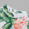 thumbnail image 3 of Zwiiyzr 2025 Filles Enfants Maillot de Bain 2 Pcs Imprimé Floral Haut anti-UV à Manches Longues et Pantalon Long avec Jupe Combinaison anti-UV Protection Uv Tenue de Plage Maillot de Bain 3-11 Ans Vert, 3 of 7