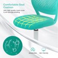 thumbnail image 4 of Costway Kids Desk Chair Ergonomic Swivel Children Mesh Study Height Adjustable Turquoise, 4 of 7