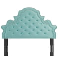 thumbnail image 3 of Modway Diana Tufted Performance Velvet King/California King Headboard in Mint, 3 of 11