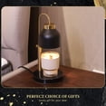 thumbnail image 2 of QJUHUNG Warming Candle Light And Lavender Candle Set With 2 Bulbs  Timer And Dimmer  Compatible With Large Yankee Candle Jar  Height Adjustable  Black/White  110-120 Volts, 2 of 6