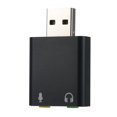 thumbnail image 1 of Mistaha USB External Sound Card 7.1 USB To 3.5mm Earphone Mic Adapter Soundcard Mic headphone, 1 of 8