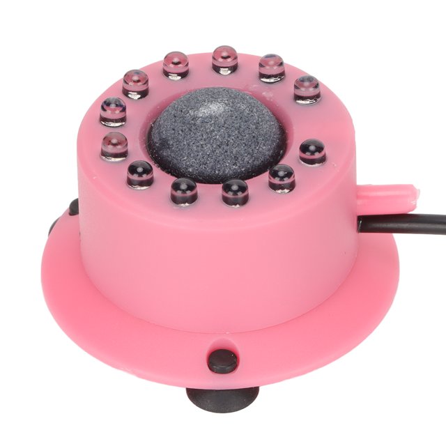 Bulleur de Poisson Rond, Haute Luminosité Étanche Aquarium Bulle d'Air LED Lumière Robuste Multicolore pour Poisson Prise EU 110240V