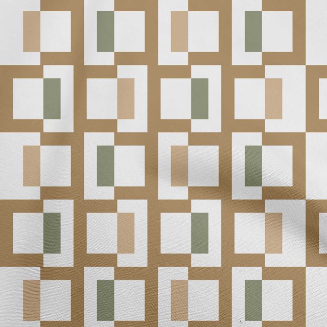 oneOone Velvet Brown Fabric Geometric Craft Projects Decor Fabric Printed By The Yard 58 Inch Wide