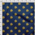 thumbnail image 3 of oneOone Viscose Chiffon Fabric Leaves Block Decor Fabric Printed BTY 42 Inch Wide, 3 of 4