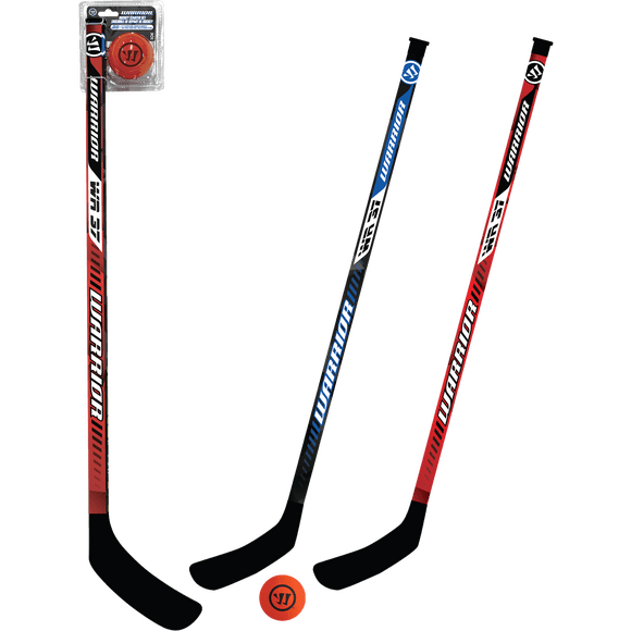 Warrior Street Hockey Starter Set - 2 37" Sticks and 1 Orange Street Hockey Ball