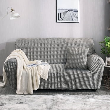 Nvzi-c sofa Housse Est une Housse de sofa durable et Lavable, une Housse de sofa Grise Extensible à Haute Élasticité, et un Protecteur Universel de Meubles Facile à Installer