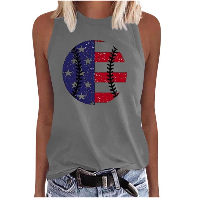Birdeem T-Shirt Sans Manches Imprimé Mode pour Femmes Col Rond Ample