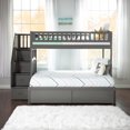 thumbnail image 3 of AFI Westbrook Escalier de Rangement Lit Superposé Twin sur Full en Gris, 3 of 10