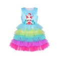 thumbnail image 1 of Girls Dress Christmas Santa Chimney Holiday New Year Party 3 Years, 1 of 7