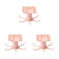 thumbnail image 4 of Maytalsory 1/2/3/5 Kitchen Hanger Self-adhesive Replacement Solid Color Punch-free 360 Degree Rotatable 6 Claw Detachable Mug Brush Rack Pink 3PCS, 4 of 6
