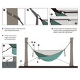 thumbnail image 4 of Maoww Camping Hammock with Net Netting Hanging Sleep Bed Swing Green, 4 of 9