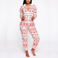 thumbnail image 2 of Combinaison Longue de Sommeil pour Femmes Manches Longues Body Varié avec Motifs de Noël, 2 of 6