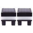 thumbnail image 1 of Miangastore 2pcs Outdoor Solar Fence Lights Waterproof Yard Post Lights Villa Fence Lamp, 1 of 8