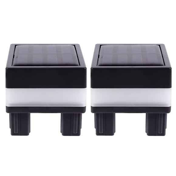 Miangastore 2 Pcs Lampes Solaires d'Extérieur pour Clôture, Étanches, Lampes de Cour et de Poteau, Lampe de Clôture pour Villa