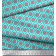 thumbnail image 2 of Soimoi Poly Georgette Fabric Dot & Ogee Damask Print Fabric by Yard 52 Inch Wide, 2 of 3