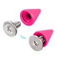 thumbnail image 4 of Unique Bargains 50 Sets Cone Spikes Studs 7x10mm Studs and Spike Screw Back Rivet Rose Red, 4 of 4