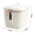 thumbnail image 3 of Airtight Rice Dispenser-Cover Rice Bucket For Cereal Grain Flour Rice Pet Foods CountertopLarge Rice Storage Container With Lid-Proof Household Cereal Dispense, 3 of 8
