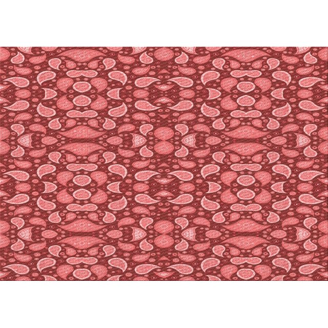 Ahgly Company Tapis d'Intérieur Rectangulaires Transitionnels Rouges Lavables à la Machine, 2 Pieds x 5 Pieds