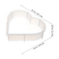 thumbnail image 2 of CIMAXIC Moule en Silicone Réutilisable en Forme de Cœur pour Résine Bricolage Serre-Livres Surface Lisse Grande Taille 7.8x6.3 Pouces,8.7"X7.87"X2.01 Pouces, 2 of 5
