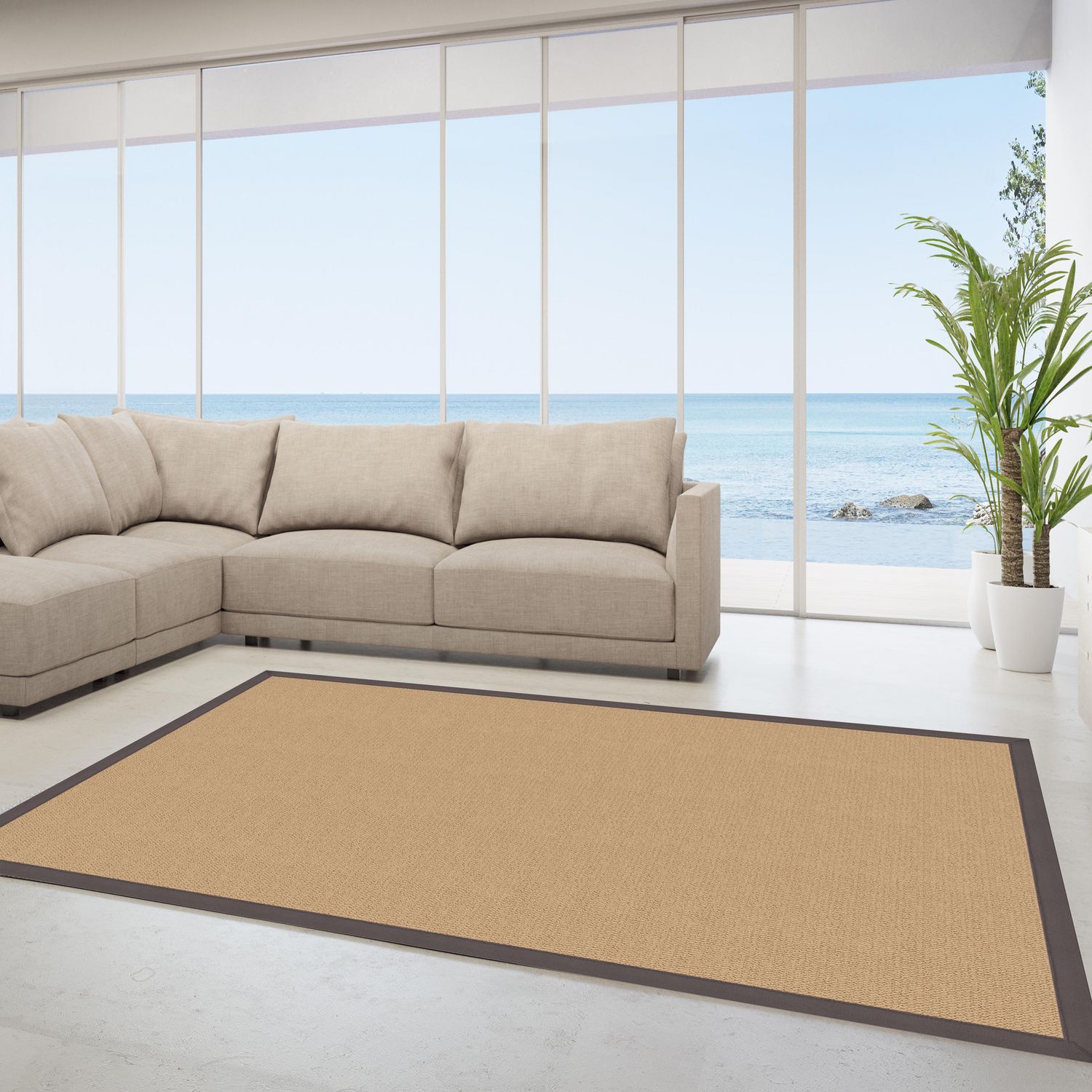 Athena Sisal & Slate 2'6" x 8' Runner