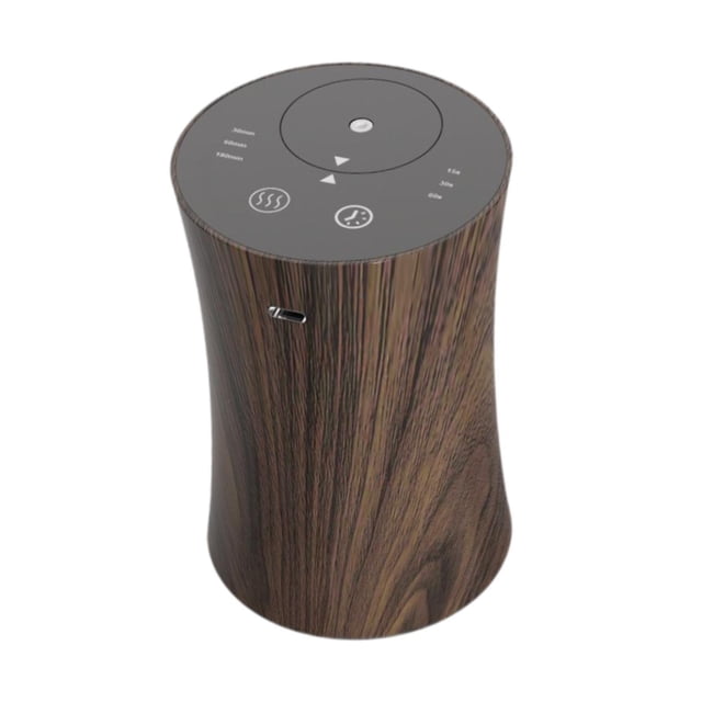 simhoa Waterless Diffuser for Essential Oil Car Diffuser for Office Car Living Room Dark Wood Grain