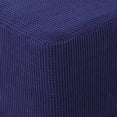 thumbnail image 4 of 10 Stretch Ottoman Slip Footstool Footrest Living Room Soft dark dark blue, 4 of 8