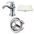thumbnail image 1 of American Imaginations 20.75-in. W CSA Rectangle Bathroom Undermount Sink Set In Biscuit - Chrome Hardware AI-26965, 1 of 1