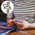 thumbnail image 2 of Binwennn Clothes for Beginners Handmade Crochet Tension Ring Lefties & Righties Yarn Tension Control Ring Adjustable Hook Ring Companion Ring Yarn Regulator For Crocheters, 2 of 7