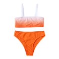 thumbnail image 1 of REDARER Girls' Gradient Sport High-Waist Two-Piece Bikini Set,Size 10-11 Years, 1 of 6