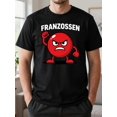 thumbnail image 1 of T Shirt Men'S Fun French Grr Pattern | French Text Print And Angry Red Face Franzosen Design The Perfect Gift For Family, 1 of 5