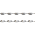 thumbnail image 1 of 10Pcs Boat Guitar 1/4 Inch Input Output Plate Socket 6.35mm Chrome Silver for Strat Style Guitar Parts, 1 of 8