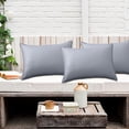 thumbnail image 4 of Waterproof Outdoor Pillow Cover Rec Cushion Protector Modern Solid Color Weather Resistant for Patio Furniture Poolside Garden Lounge Chair Backrest Pillowcase, 4 of 8