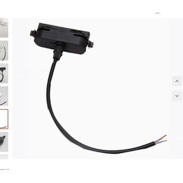 Miangastore Tête de Remplacement pour Éclairage de Rail Connecteur de Base de Lumière de Rail à DEL Accessoires pour Éclairage de Plafond Intérieur et Vitrines