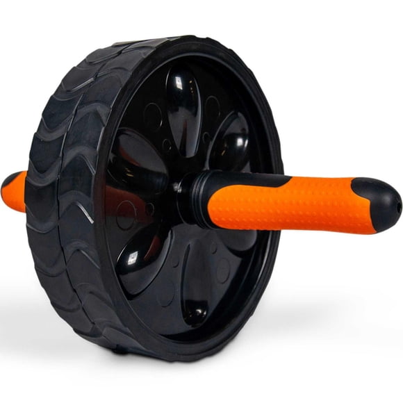 Iron Body Fitness Deluxe Double Ab Wheel Roller with Dual Wheels and Comfort Grip Handles