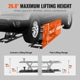 thumbnail image 3 of KFFKFF Vehicle Elevator,7,000 LBS Support Mobile Auto Elevator,featuring Long Plates,26.8" Maximum Lift Height, Durable Carbon Steel Construction for Trucks,Powered by 120V, for Personal Garage Use, 3 of 9