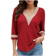 thumbnail image 1 of HVOBTTY Chemises Confortables à Manches Longues pour Femmes, Veste de Complet Décontractée Unie pour Femmes Rouge, TTG, 1 of 5