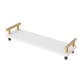 thumbnail image 4 of Bathroom Sink Organizer, Fast Drying Sink Tray Versatile Simple Decorative Tidy white gold handle, 4 of 9
